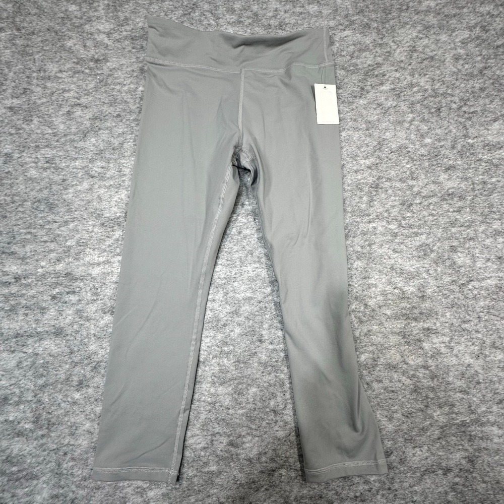 NWT GB Girls Gianni Bini Girls Leggings XL Gray High Waist Active Stretch Pants